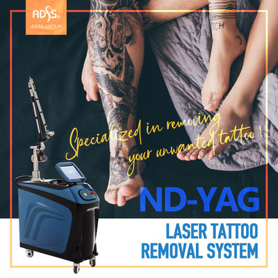 Macchina verticale ISO13485 di rimozione di depilazione e del tatuaggio del laser della macchina del laser del ND Yag